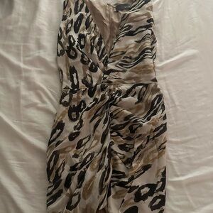 Animal print mini dress